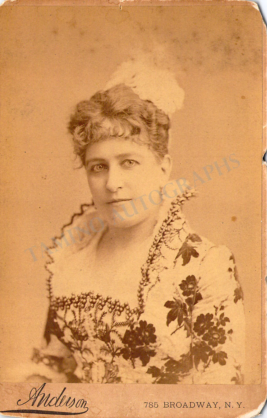 Thursby, Emma - Signed Album Page + Cabinet Photo - Image 2