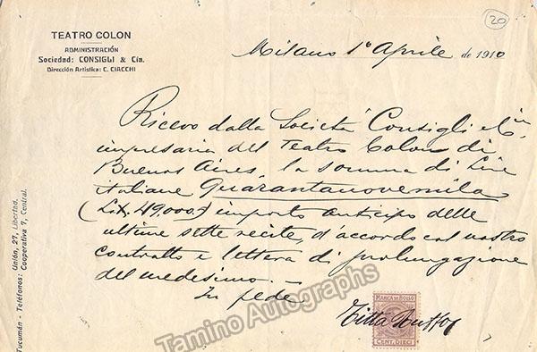 Ruffo, Titta - Autograph Manuscripts (Various Options) - Image 6