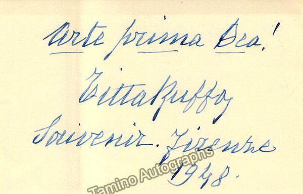 Ruffo, Titta - Autograph Manuscripts (Various Options) - Image 7