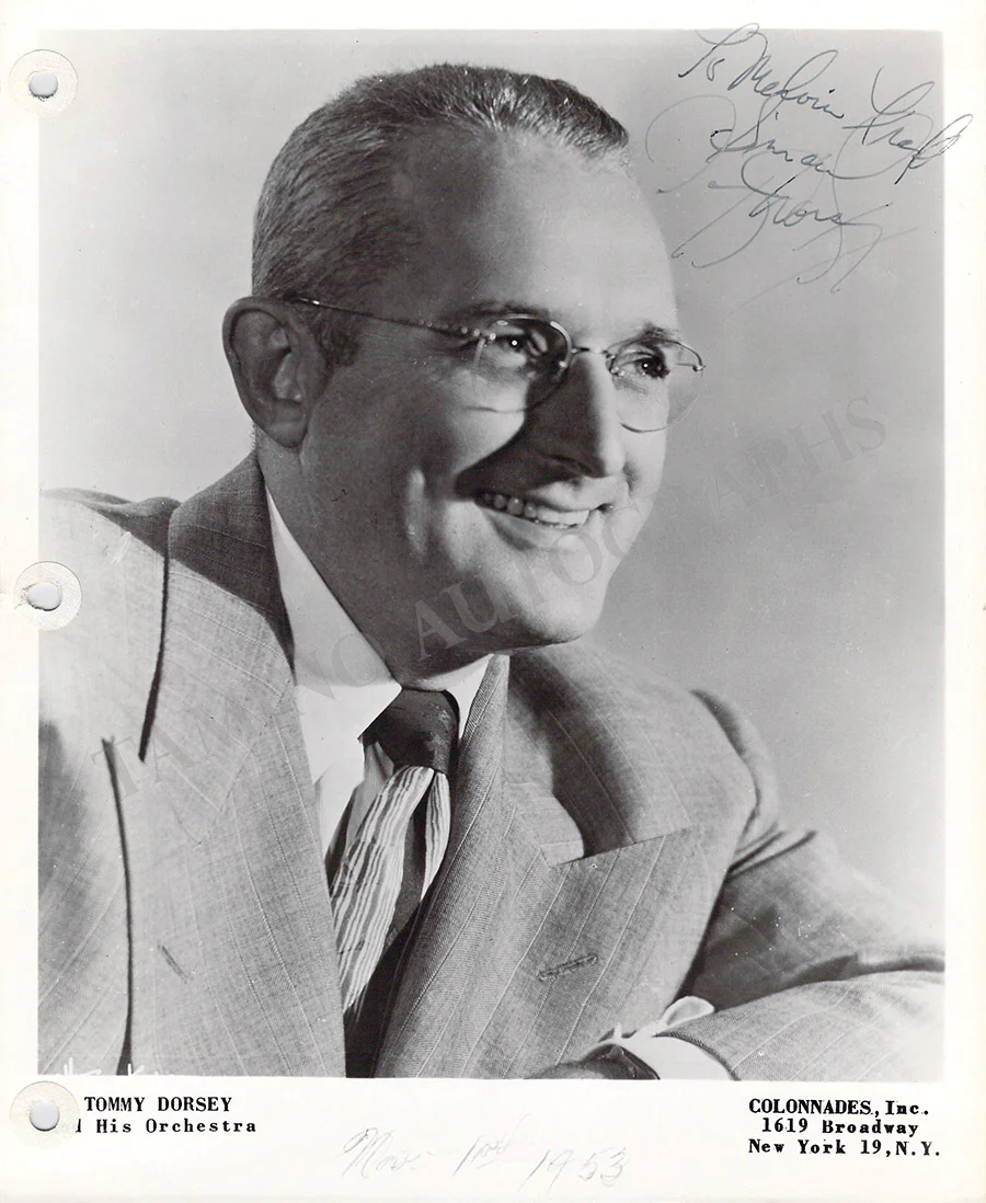Dorsey, Tommy & Jimmy - Set of 2 Signed Photographs 1953
