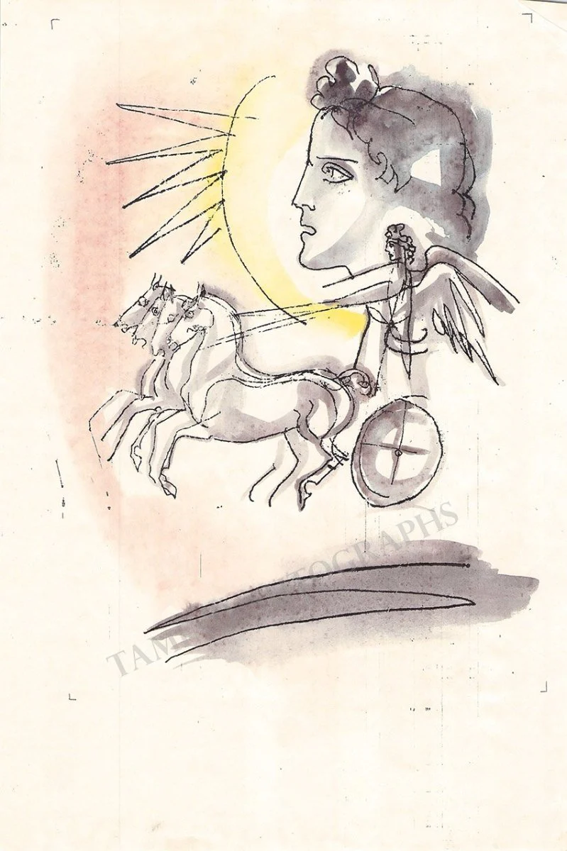 Traugot, G.V.A. - Various Original Watercolors & Illustrated Book - Image 2