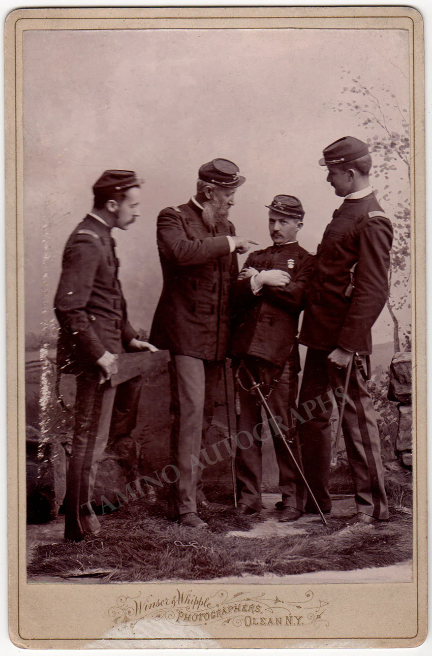 US Military Cabinet Cards 1870s - Image 3