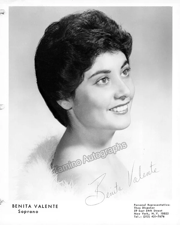 VALENTE, Benita (Various Autographs) - Image 2