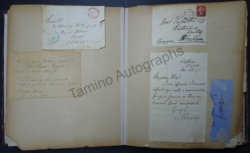 Victorian Era Album of Letters & Clips 1875 - Image 13