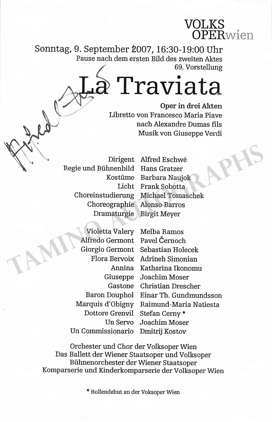 Vienna Opera - Collection of Signed Cast Pages 2001-2016 (Part II) - Image 39
