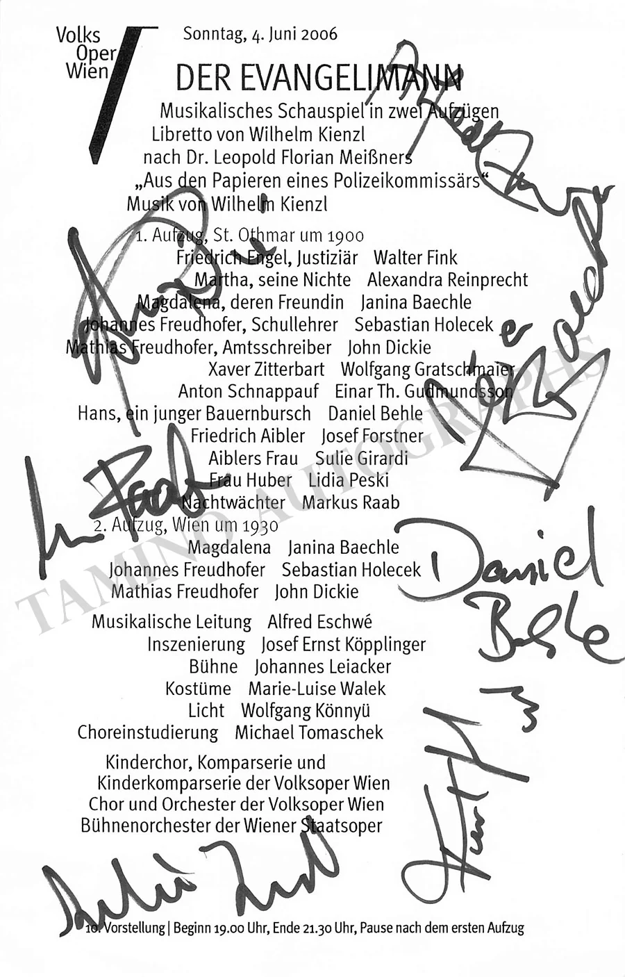 Vienna Opera - Collection of Signed Cast Pages 2001-2016 (Part II) - Image 81