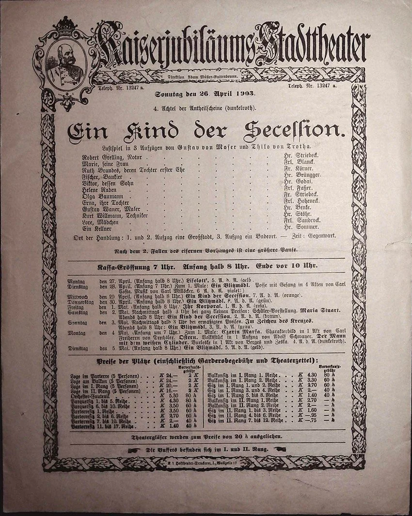 Vienna Theater Playbills -  Large Lot 1875-1930 - Image 11