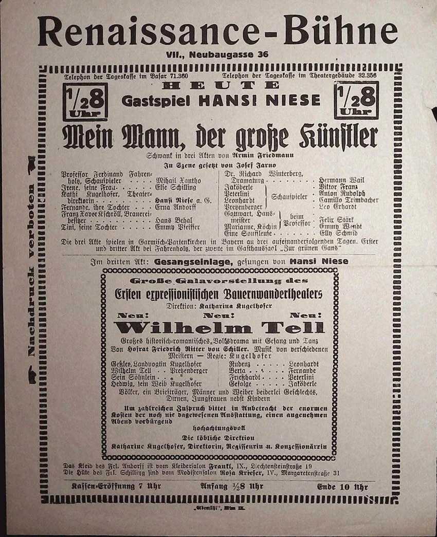 Vienna Theater Playbills -  Large Lot 1875-1930 - Image 13