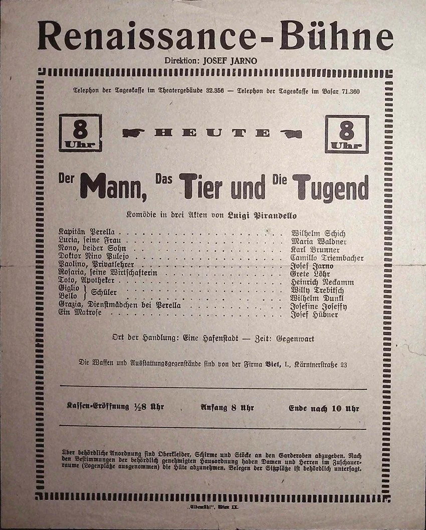 Vienna Theater Playbills -  Large Lot 1875-1930 - Image 14