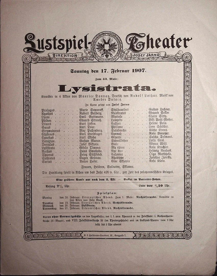Vienna Theater Playbills -  Large Lot 1875-1930 - Image 22