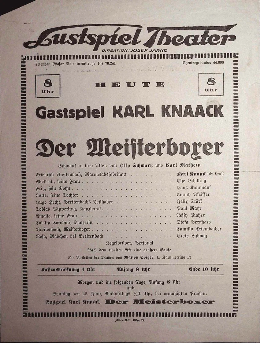 Vienna Theater Playbills -  Large Lot 1875-1930 - Image 27