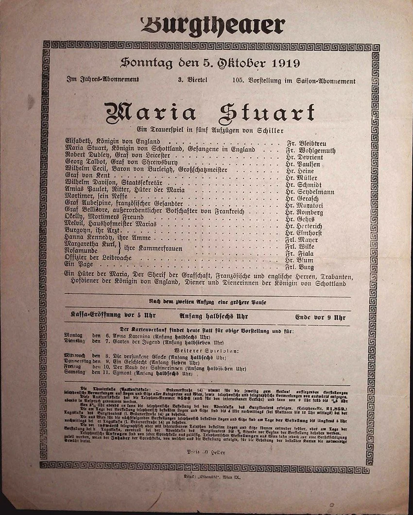 Vienna Theater Playbills -  Large Lot 1875-1930 - Image 33