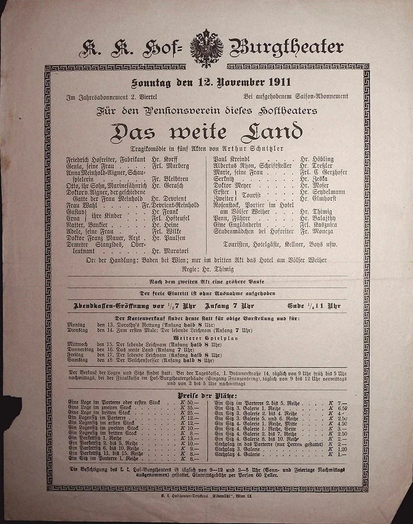 Vienna Theater Playbills -  Large Lot 1875-1930 - Image 41