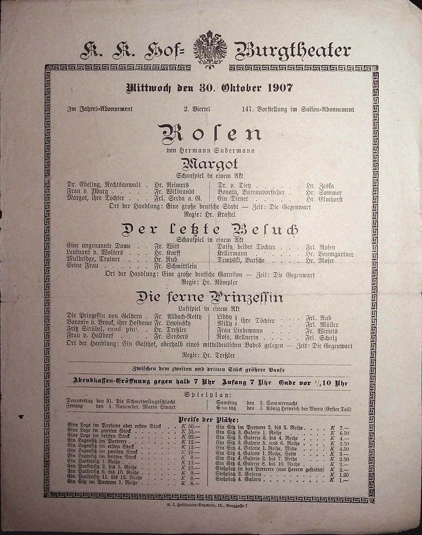 Vienna Theater Playbills -  Large Lot 1875-1930 - Image 48