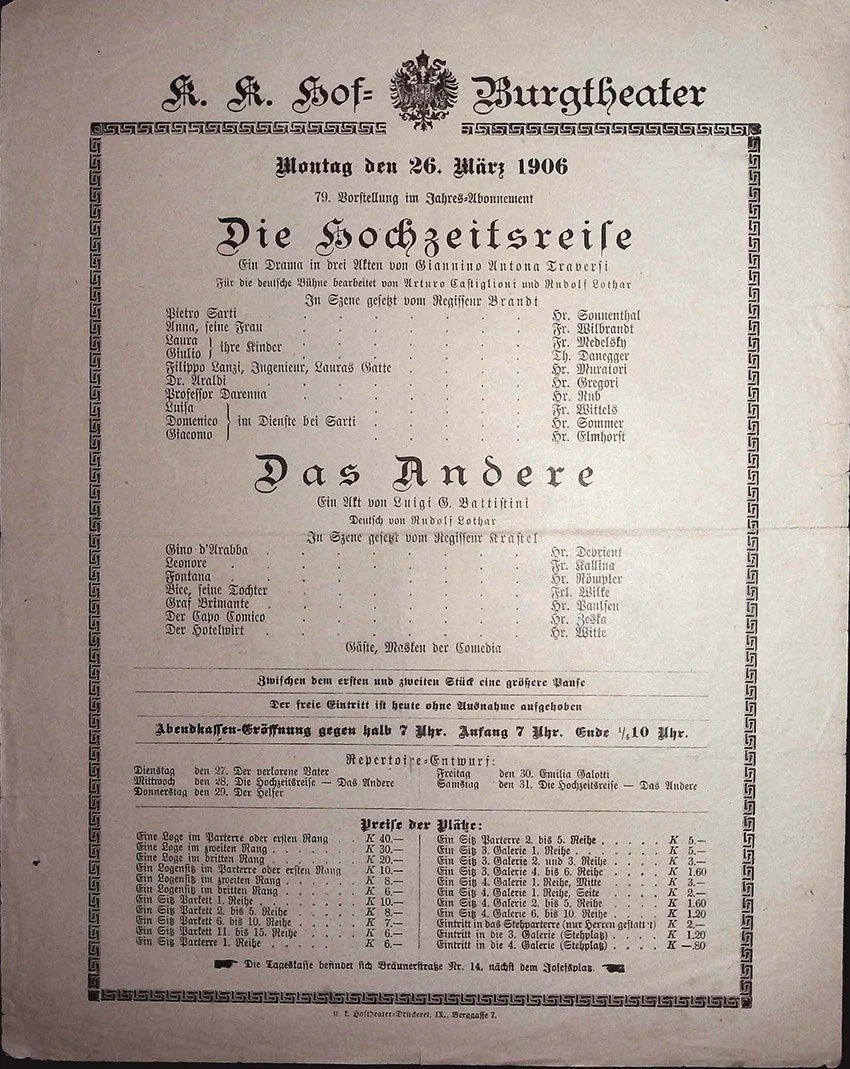 Vienna Theater Playbills -  Large Lot 1875-1930 - Image 56
