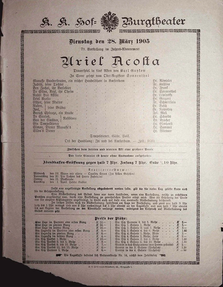 Vienna Theater Playbills -  Large Lot 1875-1930 - Image 75