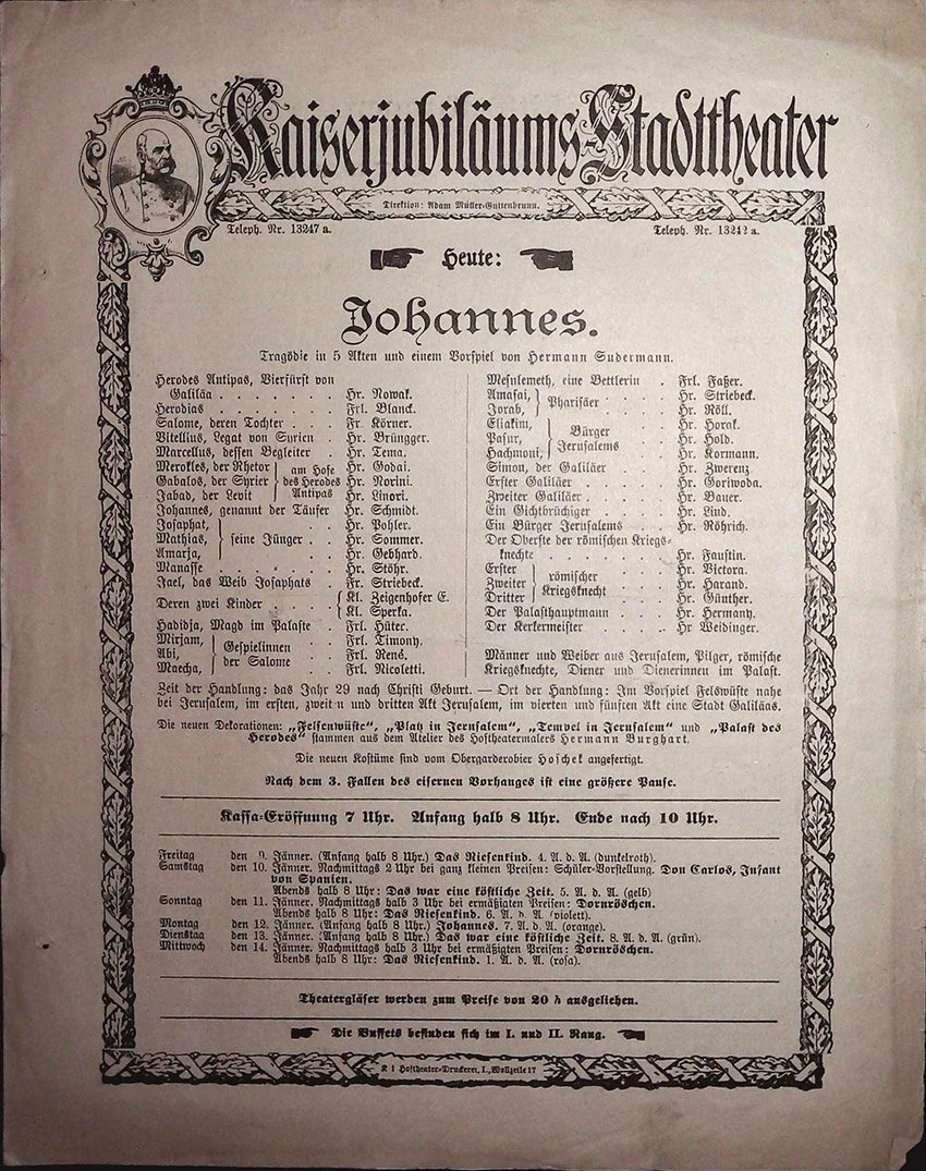 Vienna Theater Playbills -  Large Lot 1875-1930 - Image 9