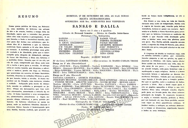 Vinay, Ramon - Signed Program - Image 2