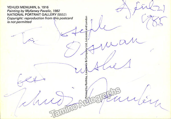 Violinists - Lot of 15 Signed Cards & Album Pages - Image 12
