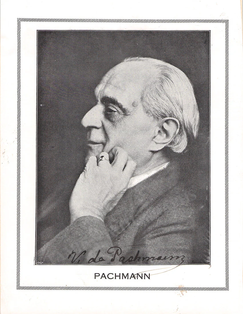 De Pachmann, Vladimir - Signed Photograph