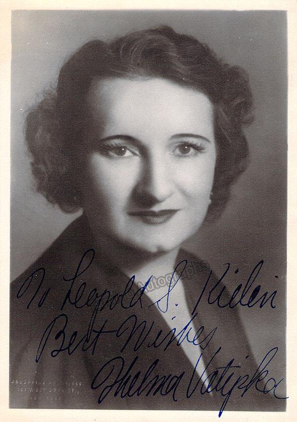 VOTIPKA, Thelma (Various Autographs) - Image 3