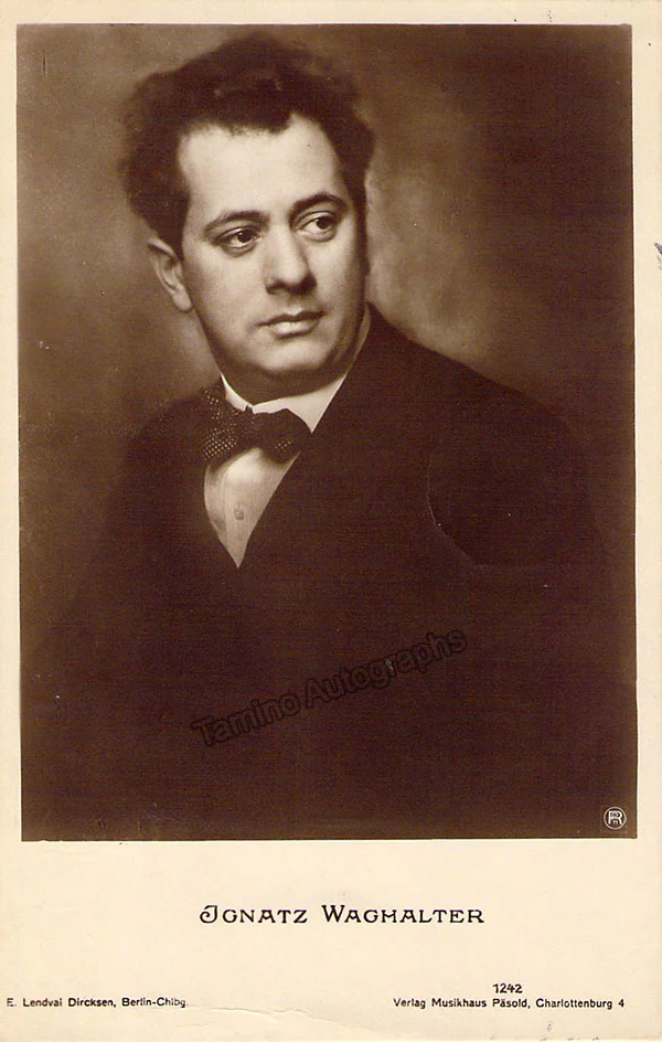 Waghalter, Ignatz - Signed Photograph