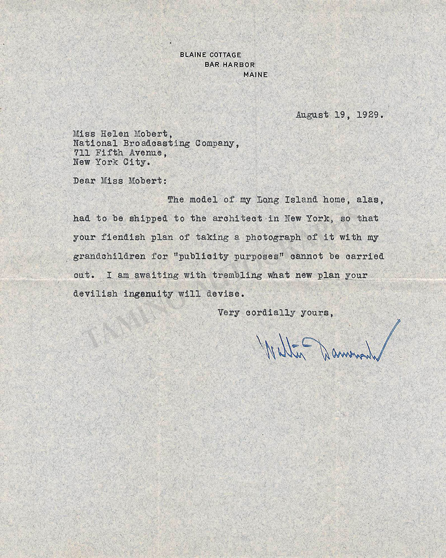 Damrosch, Walter - Autograph Lot Collection - Image 2