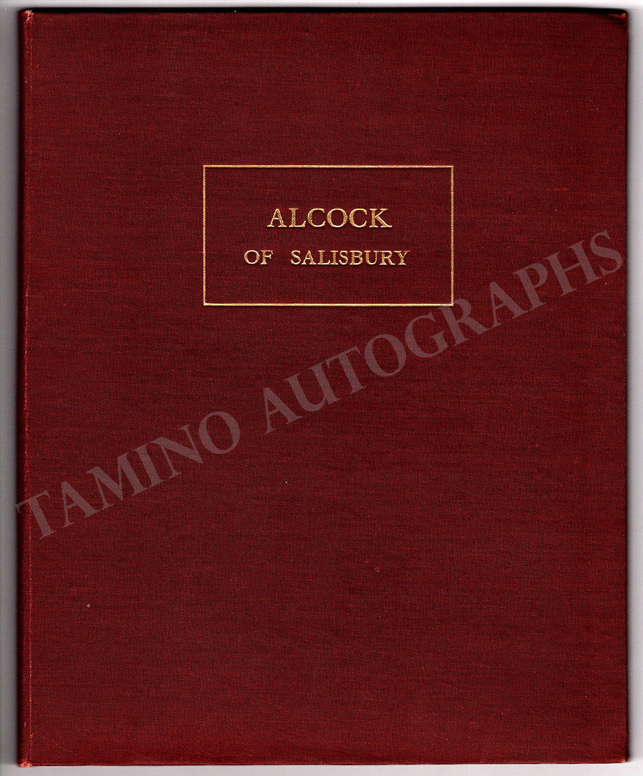 Alcock, Walter Galpin - Set of 3 Signed Autographs & Book - Image 4
