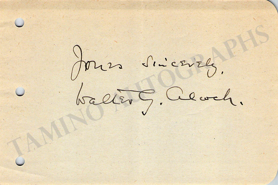 Alcock, Walter Galpin - Set of 3 Signed Autographs & Book - Image 7