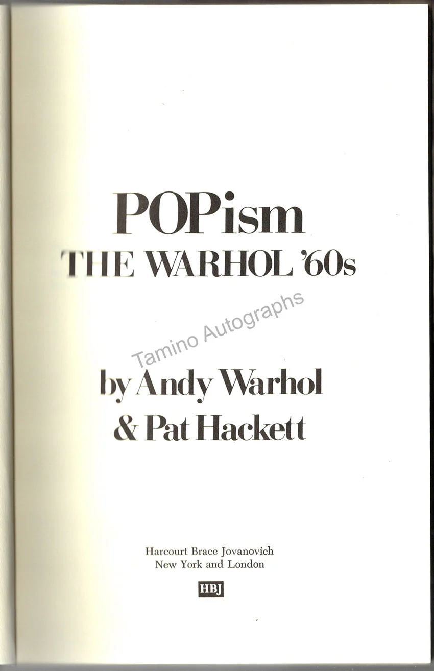 Warhol, Andy - Double Signed Book "The POPism: The Warhol 60s" - Image 3