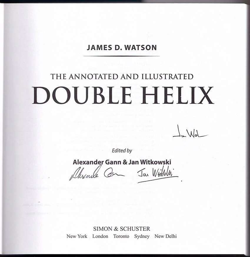 Watson, James - Signed Book "The Annotated and Illustrated Double Helix" - Image 2