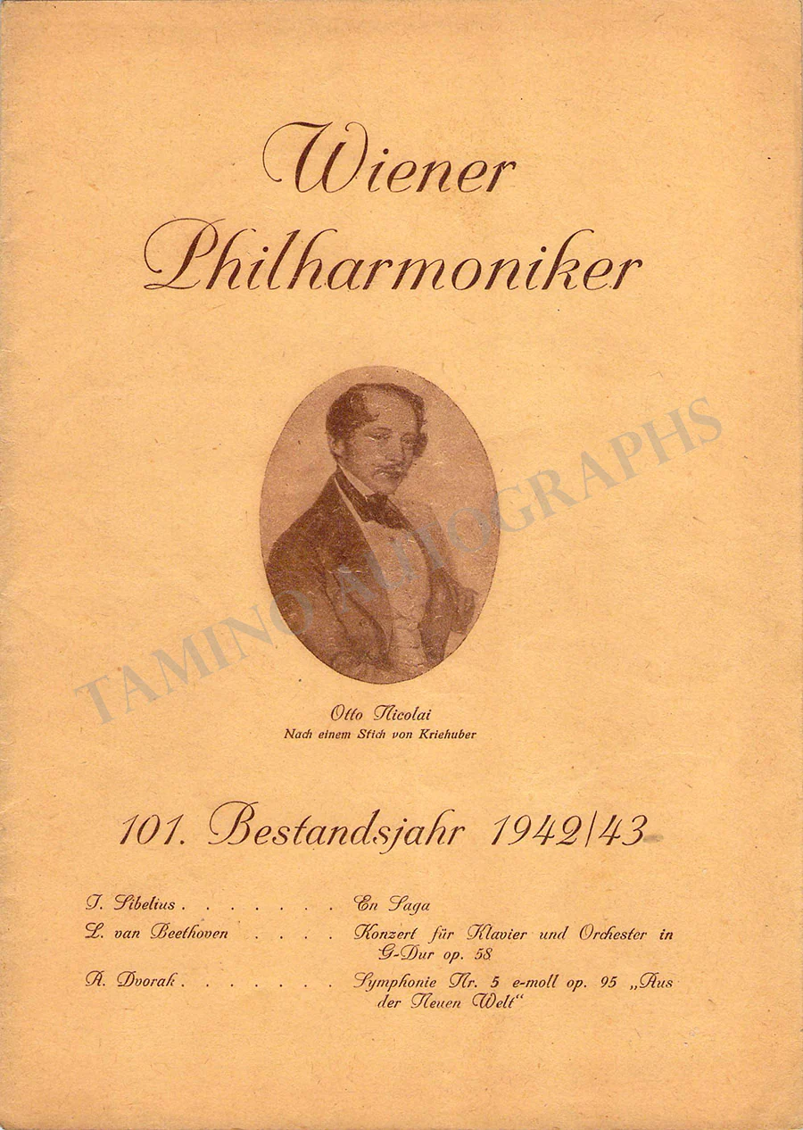 Furtwangler, Wilhelm - Unsigned Concert Programs I (Various Options) - Image 14