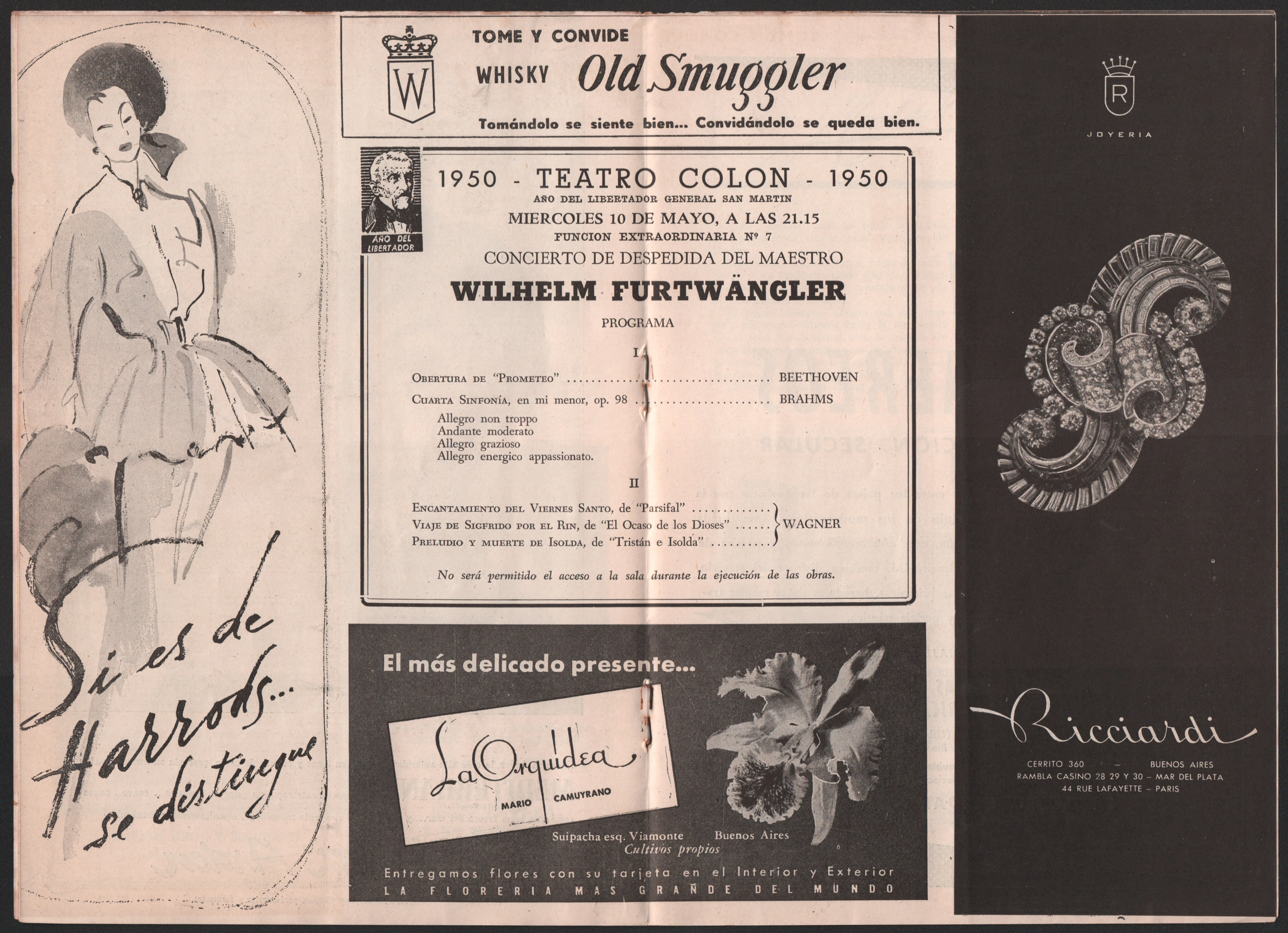 Furtwangler, Wilhelm - Unsigned Concert Programs I (Various Options) - Image 6