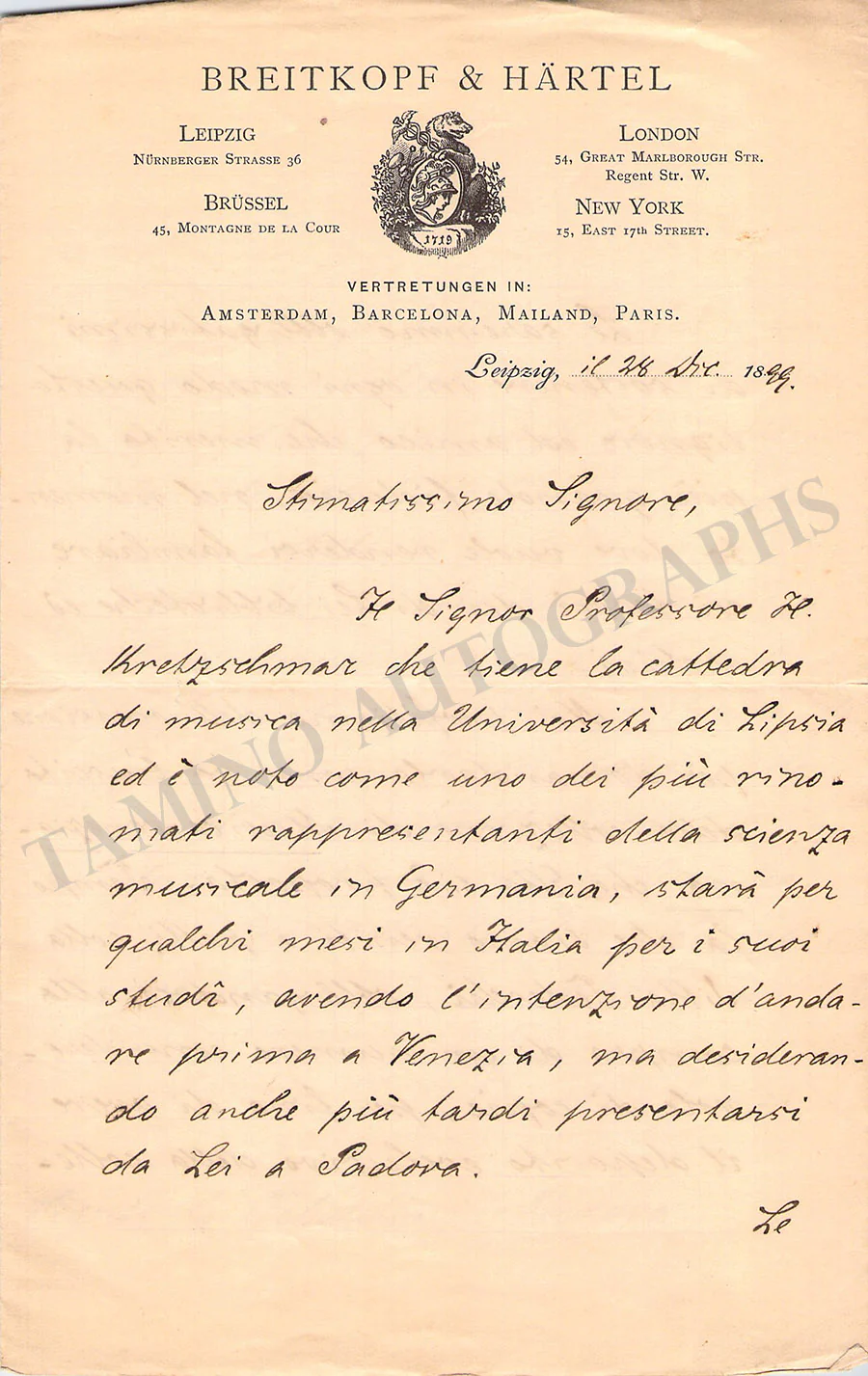 Volkmann, Wilhelm - Set of 2 Autograph Letters Signed - Image 4