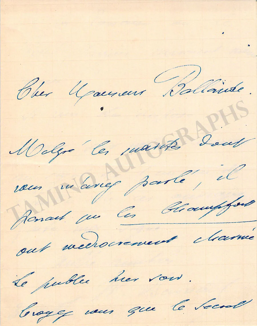 Busnach, William Bertrand - Collection of 12 Autograph Letters Signed 1882-1887 - Image 21