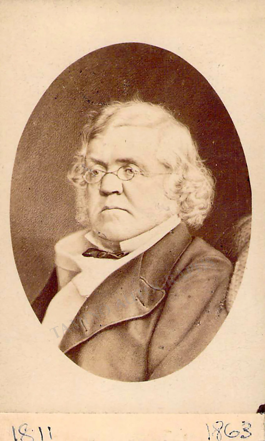 Thackeray, William M. - Signature Cut & CDV Photo - Image 2