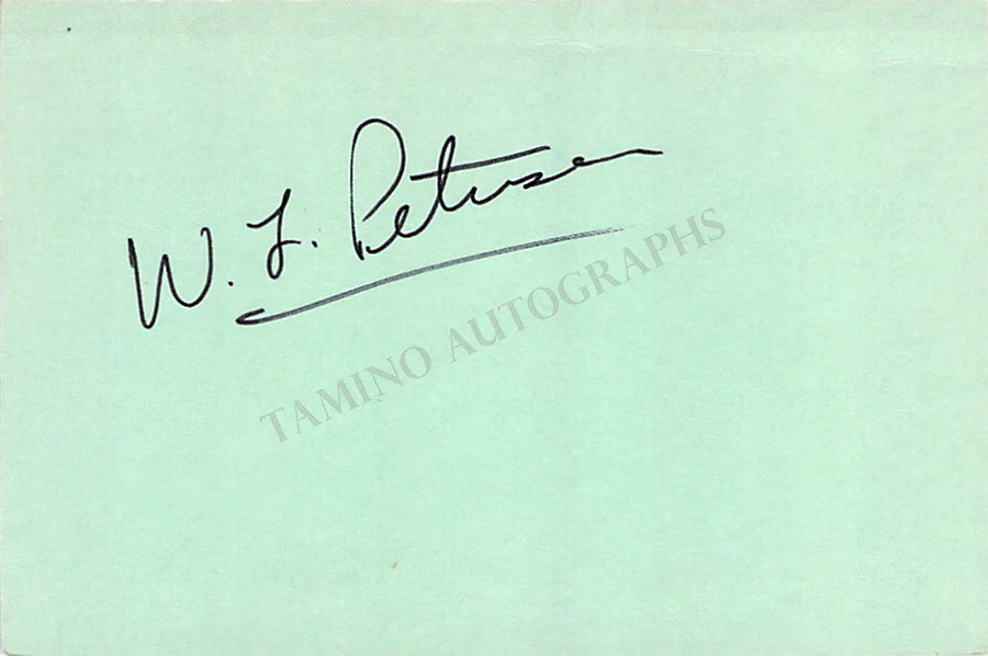 Petersen, William - Signed Card & Photo