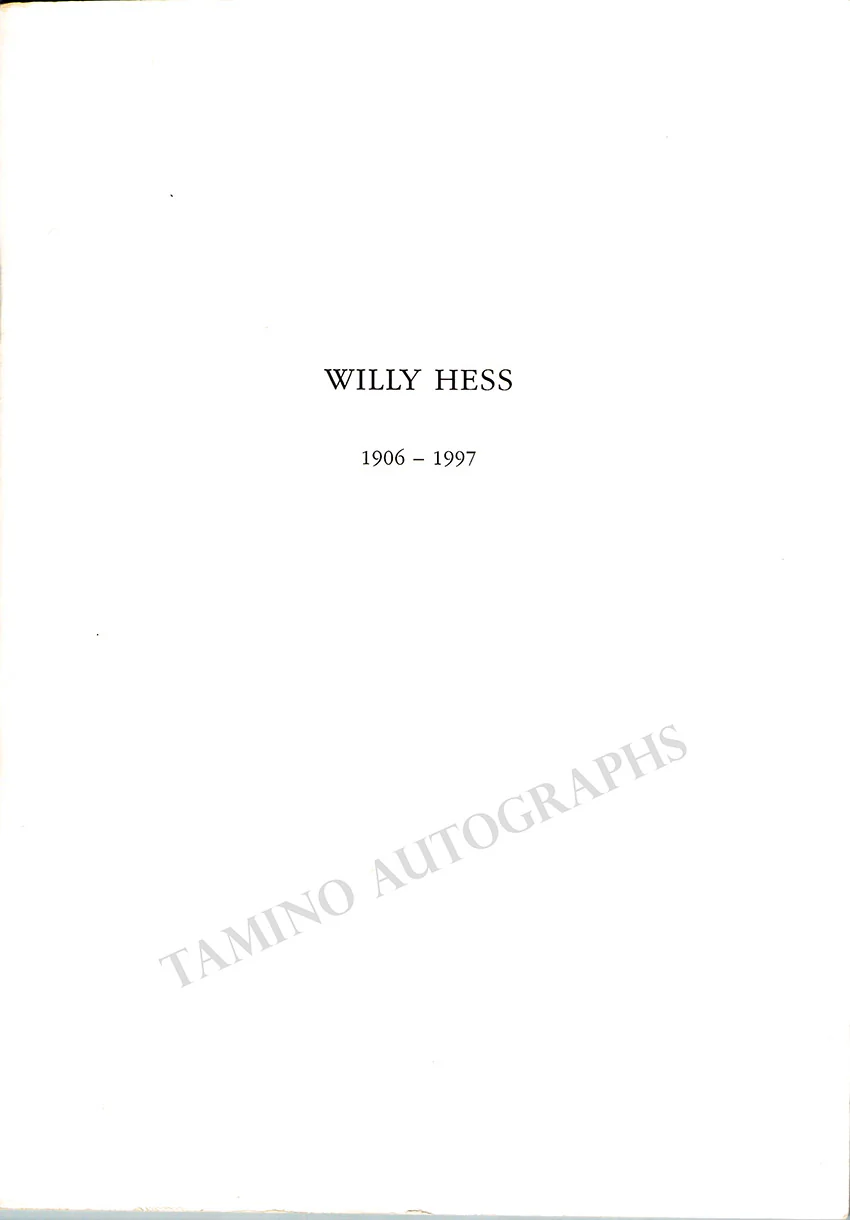 Hess, Willy - Set of 2 Autograph Music Quotes - Image 2