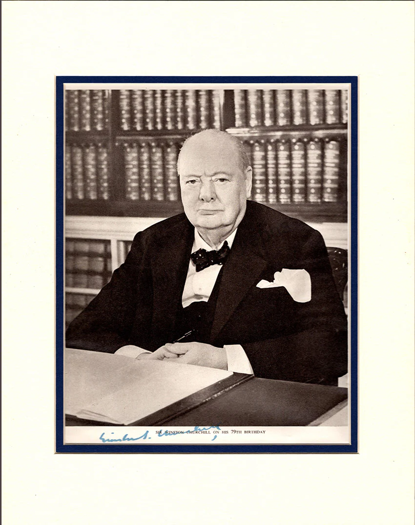 Churchill, Winston - Signed Photograph