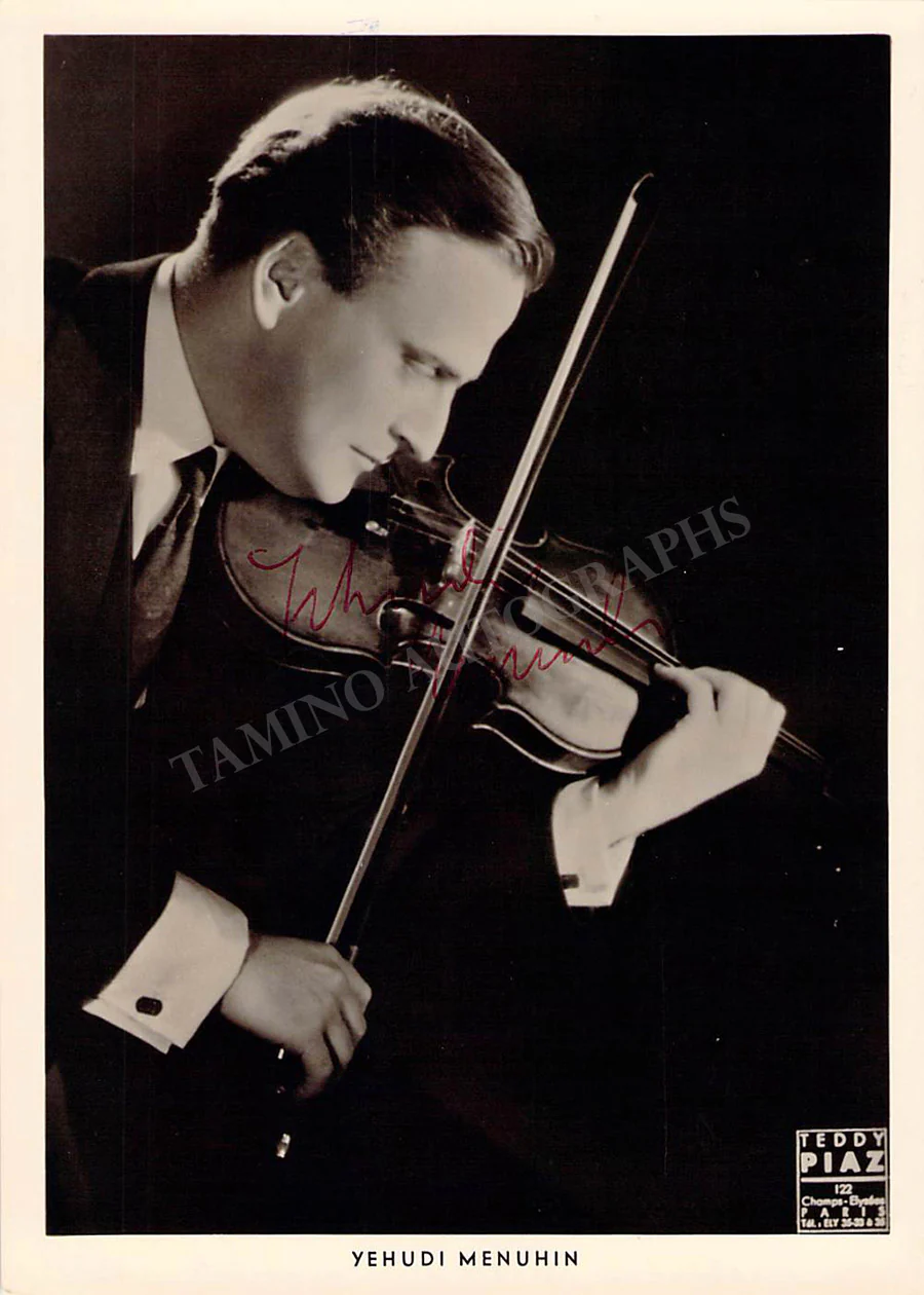 Menuhin, Yehudi - Various Autographs - Image 13