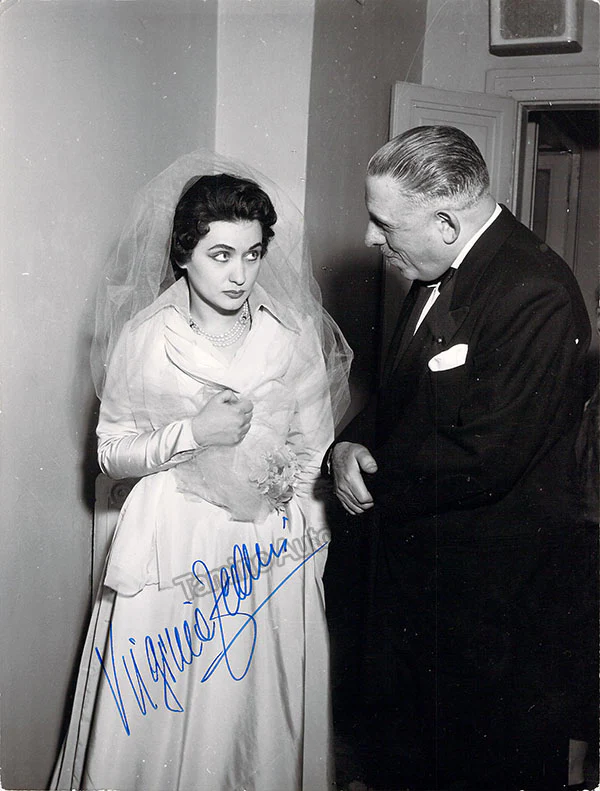 Zeani, Virginia - Signed Photograph with Francois Poulenc